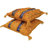 Striped Wool And Silk Throw Pillow-101836501