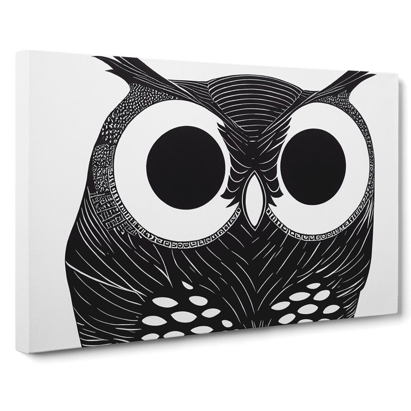 Unique Owl Art Vol.3 - Wrapped Canvas Print, 35cm H x 50cm W x 3cm D