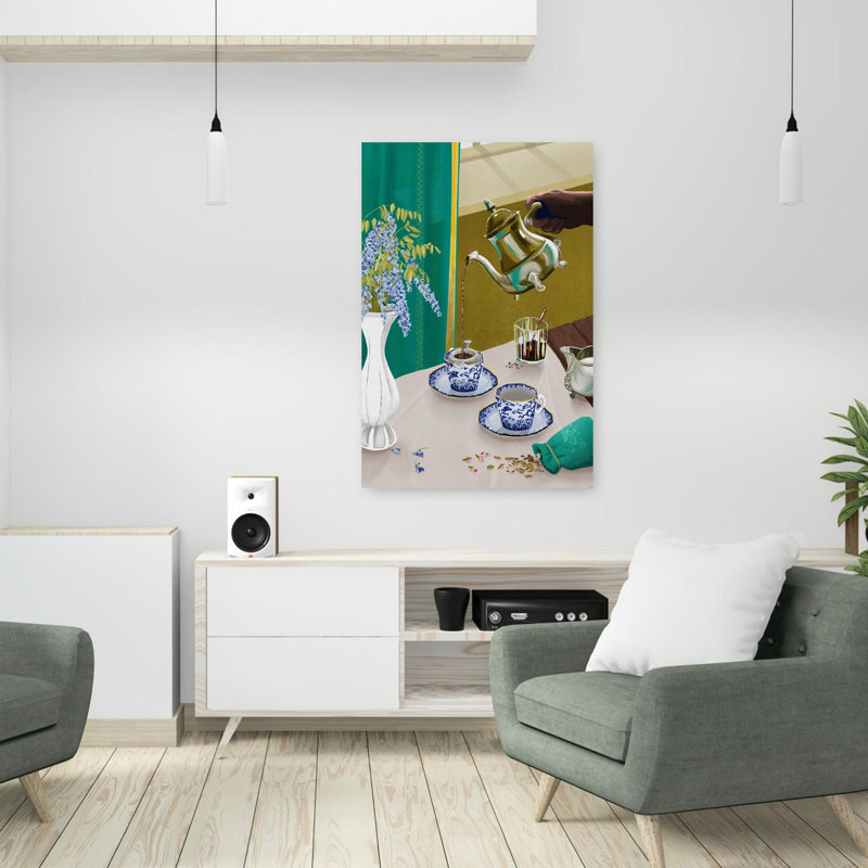 «I Despise English Tea», art mural rétro, H 36 po x l 24 po