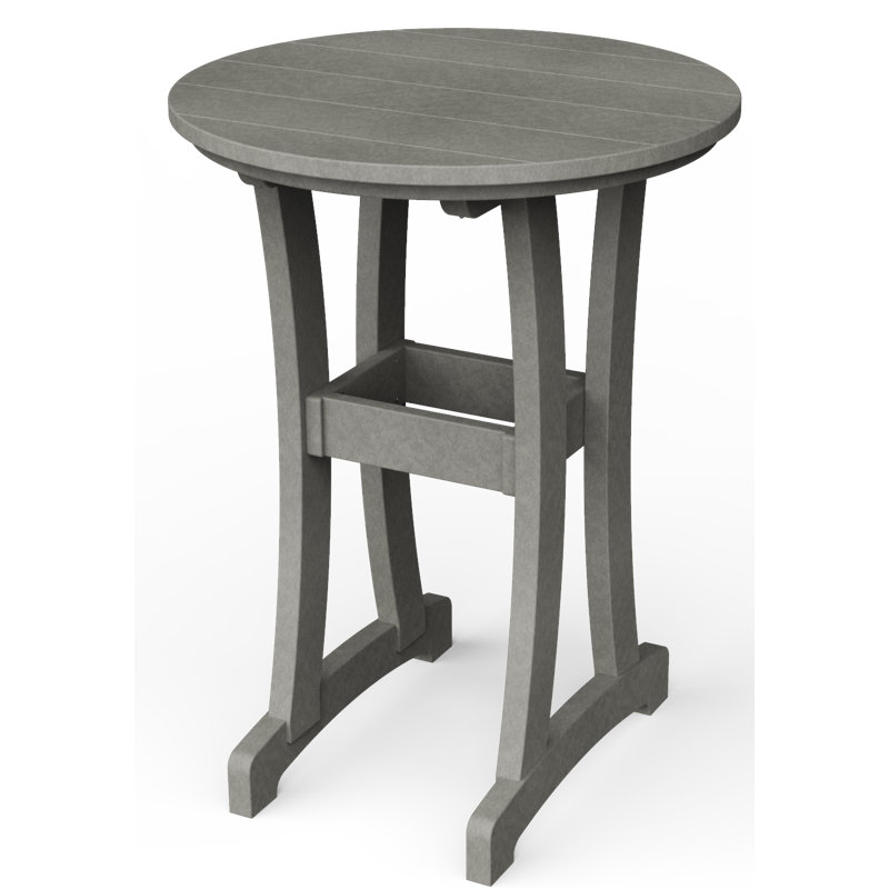 Table de bar Stella, H 30 po x l 30 po x P 30 po, Gris clair