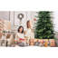 Arbre de Noël 60,65 po, 1488 pointes, conception d'aiguille mixte réaliste, arbre articulé pour un assemblage sans effort, support en métal fiable, robuste