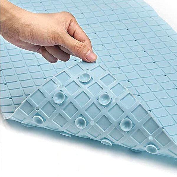 Symple Stuff Naiya Bath Mat with Non-Slip Backing