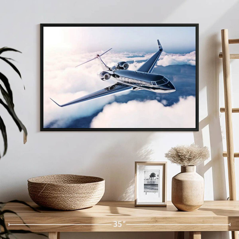 Mehar Private Jet Flight, 17" H x 25" W