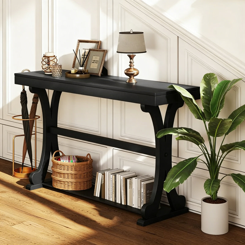 Console French Vintage, H 33,5 po x l 55,1 po x P 15 po