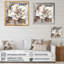 Pivoines grises sur branche III - pivoines, art mural sur toile-110956379-88544792