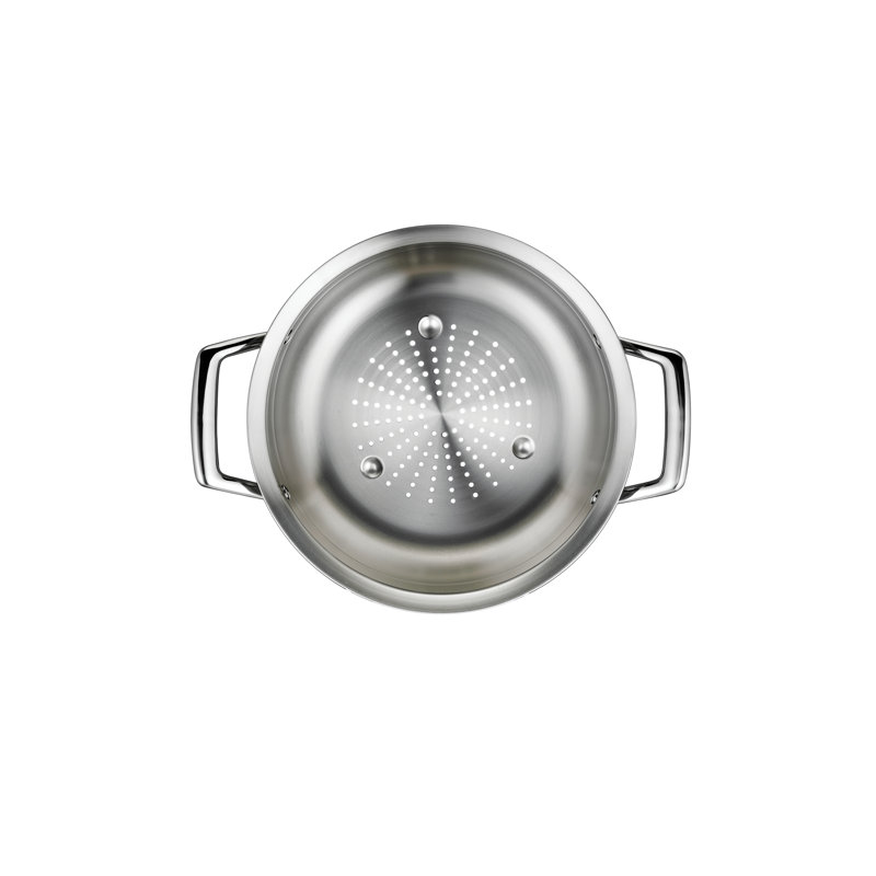 5 pi. Insert de casserole en acier inoxydable de 9,45 po de diamètre