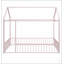 Cadre de lit robuste en métal avec barrière de protection pour enfants et adolescents, assurant sécurité et confort dans n'importe quelle chambre.-1162177060-1162177061
