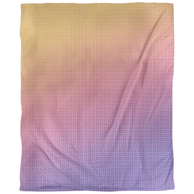 Housse de couette simple Katelyn Elizabeth, Microfibre, Housse de couette pour lit simple, Mauve / Jaune
