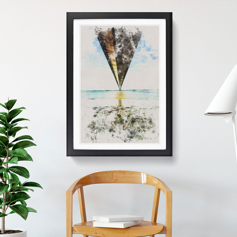 Humber Bridge - Picture Frame Painting, 36cm H x 27cm W x 2cm D, Black