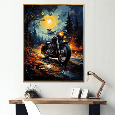 «Vintage Durty Bike Memory On The Road II»