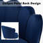 Fauteuil demi-tonneau en velours 28,8 po Raelynn-1346203087