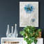 Pivoine bleue - reproduction d'art sur toile tendue-58949910
