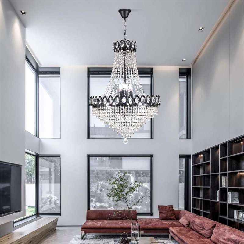 Luminaire suspendu en cristal 9 lumières