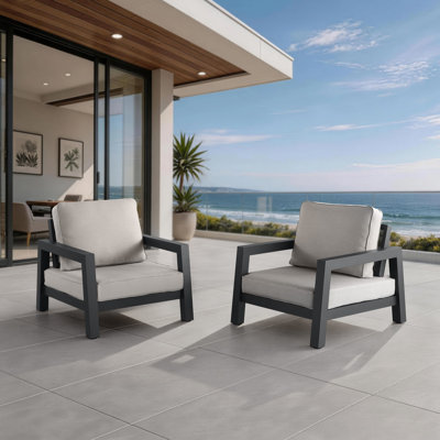 Ensemble de 2 fauteuils d'extérieur Burchfield