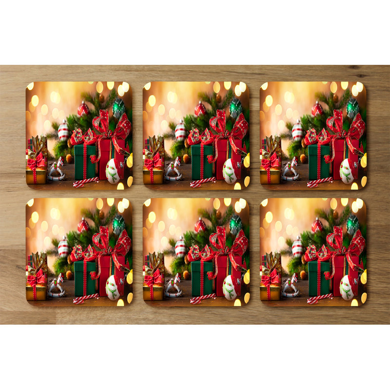Square 6 Piece Coaster Set
