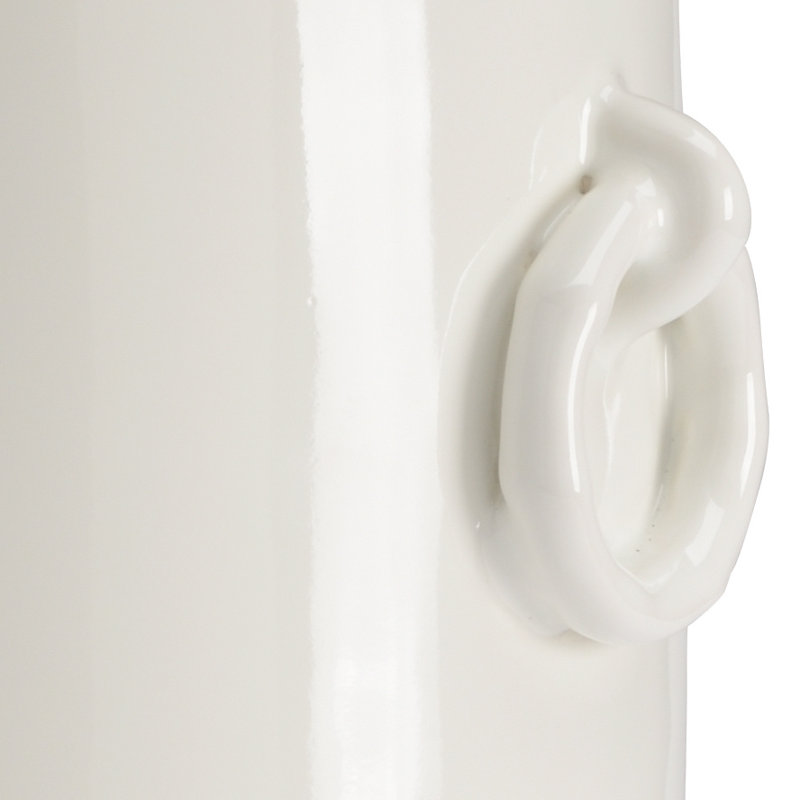 Ceramic / Porcelain Table Vase, White