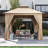 10 Ft. W X 10 Ft. D Steel Patio Gazebo The Soft Roof Gazebos-111986164