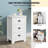 2 PCS 3 Drawers Nightstand End Table Bedroom Storage Wood Side Bedside-1086909902-1086909936