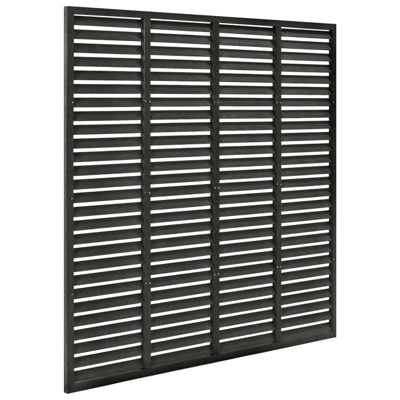 Hanspeter 180cm H x 180cm W Fence Panels, Dark Grey