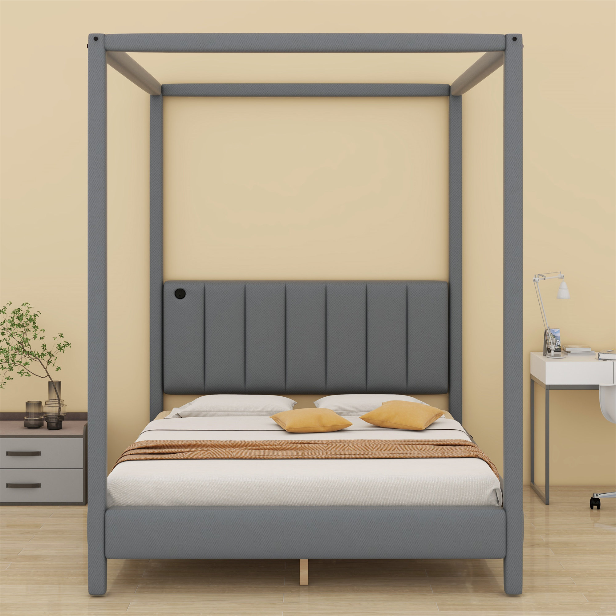 Latitude Run® Platform Bed With USB And Type-C Ports - Wayfair Canada