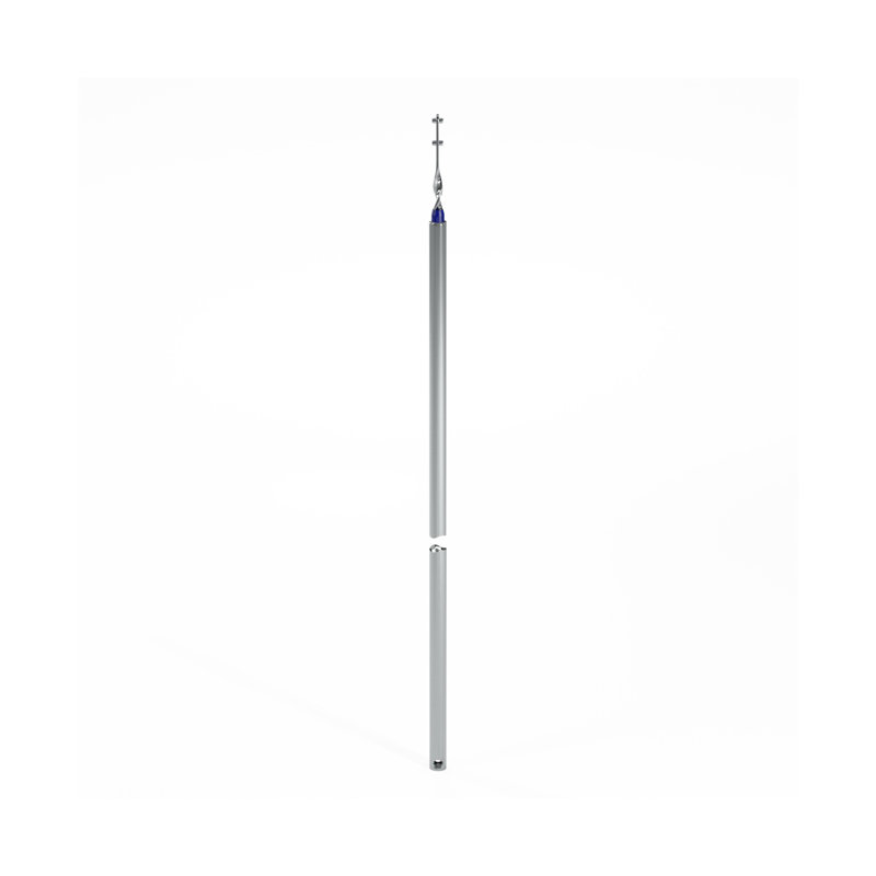  Fenêtre de tube inclinable 19 po à roulement bleu, Argent / bleu