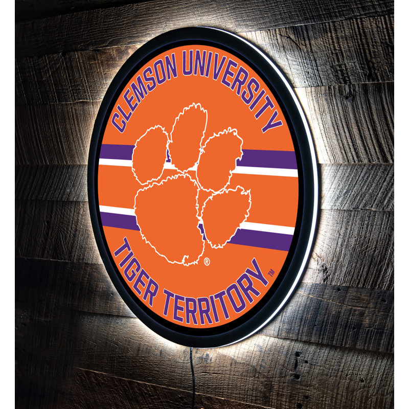 LED Lit Wall Sign, NCAA Clemson