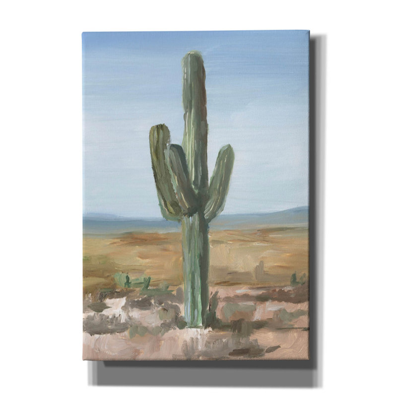 «Saguaro Cactus Study 1» par Ethan Harper, art mural sur toile, H 26 po x l 18 po x P 0,75 po
