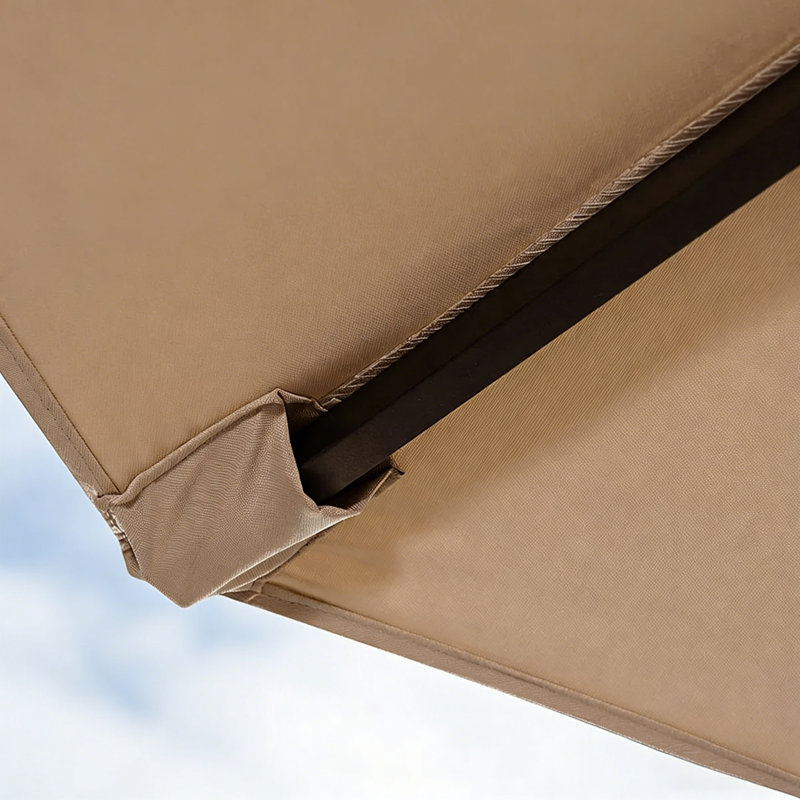 Parasol d'extérieur en porte-à-faux à DEL 10 pi, Beige