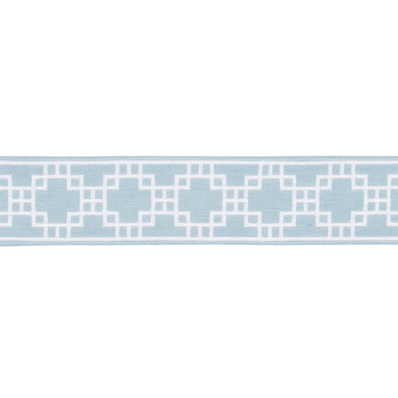 Tissu carré à motif treillis, Ciel