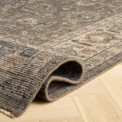 Izmir Hand-Knotted Wool Linen Area Rug