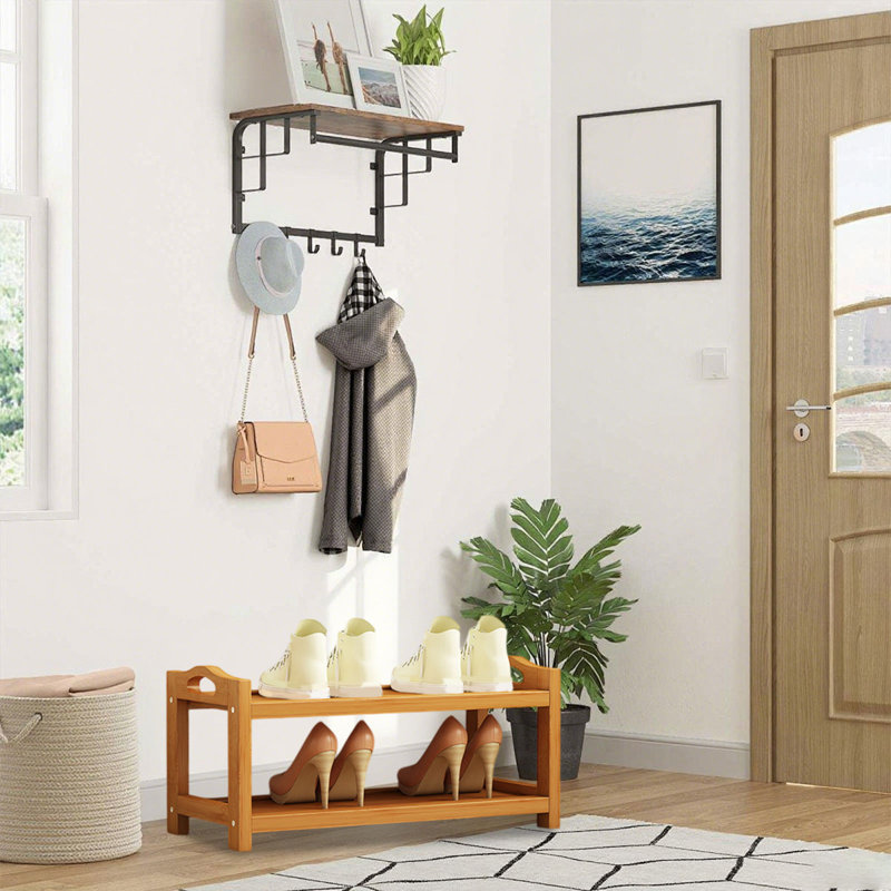 Bamboos Shoe Rack Home Floor Concise Shoe Rack Multi-Layer Shelf Dormitory Space Saving Storage Small Shoe Cabinet, A