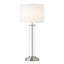 Lampe de table en nickel brossé