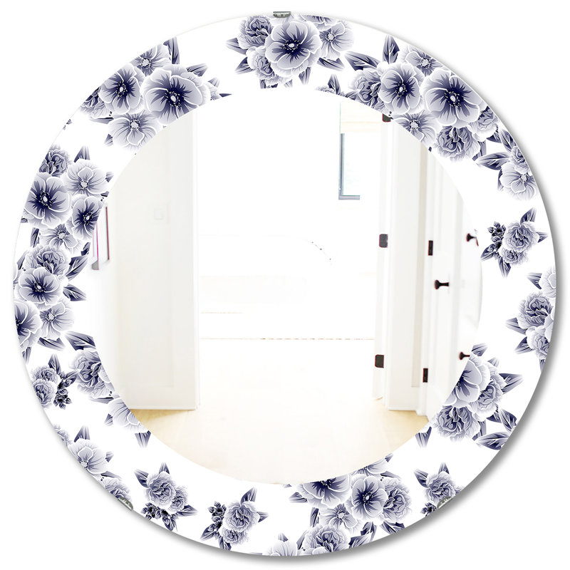 Miroir d'appoint style campagne rétro, H 31,5 po x l po