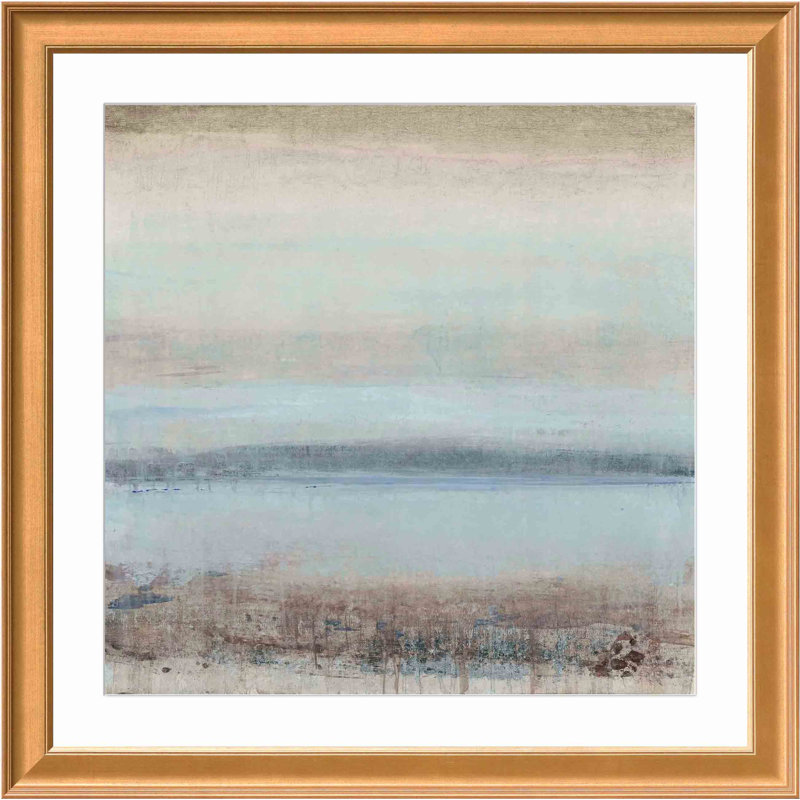 Tranquility I Painting by Tim O'Toole, 26.86" H x 26.86" W x 0.85" D, Antiqued Gold