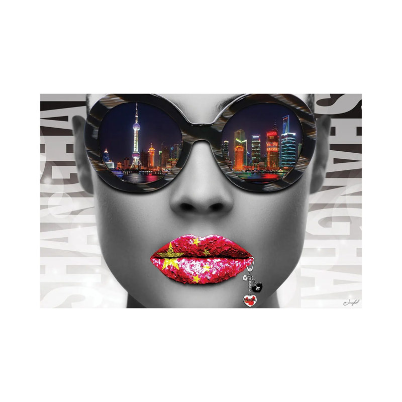 Musa Shanghai by Jan Raphael - Wrapped Canvas Print, 20.32 cm H x 30.48 cm W