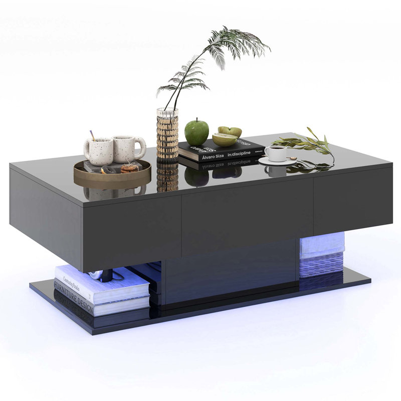 Table basse Kaylinn, Noir
