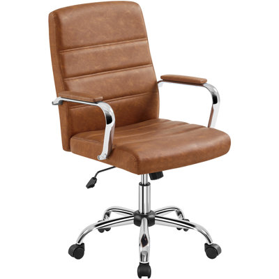 Wanetta Mid-Back Office Chair with Arms 360° Swivel