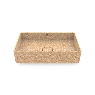 Woodio Cube60 15.75'' Wood Rectangular Bathroom Sink