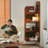 Nut-Brown Solid Wood Corner cabinet