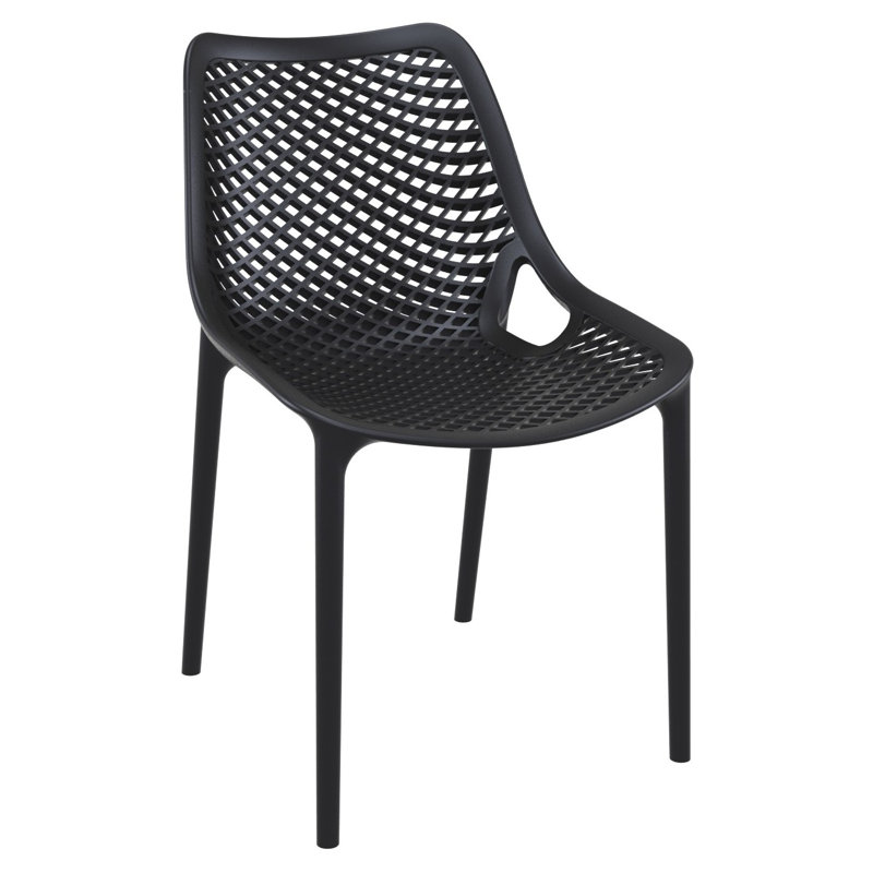 Farrah 4 Person Dining Set, Black