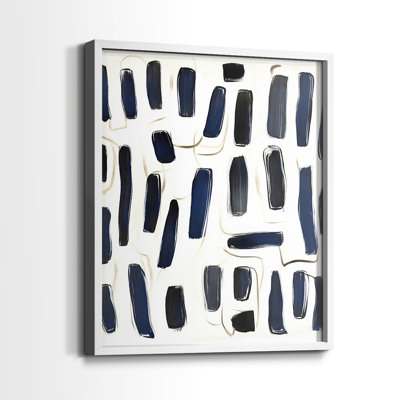 ABSTRACT Series DLxxv - Impression encadrée de qualité supérieure - Prêt à accrocher - Aucun clou requis ABA160361