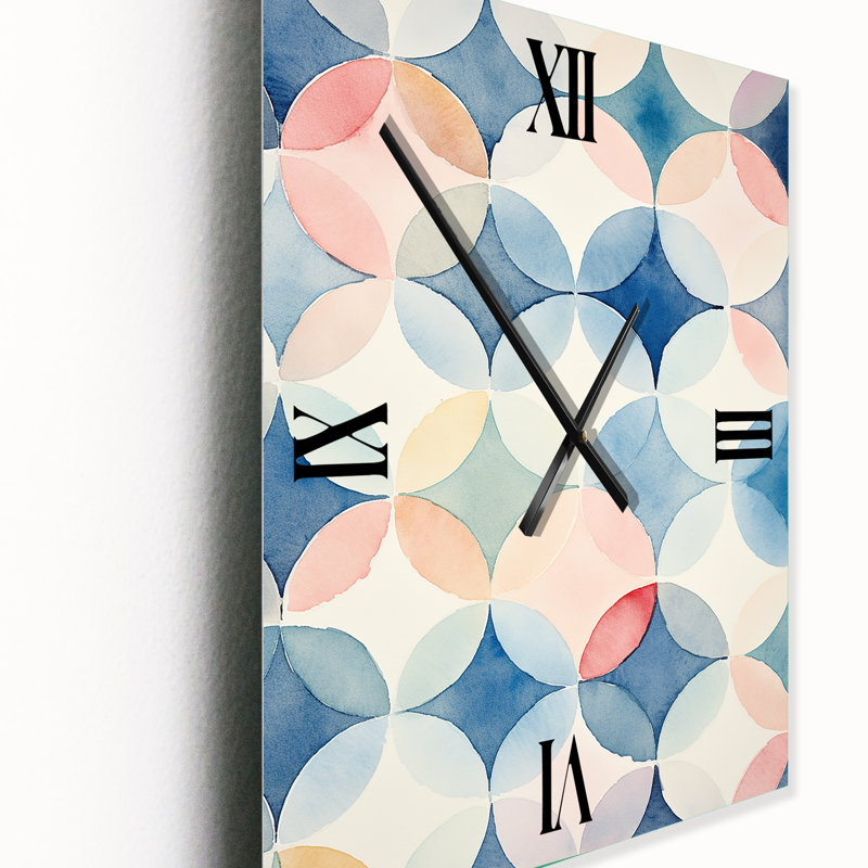 Horloge murale géométrique moderne, H 32 po x l 16 po x P 1 po