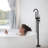 -degree Swivel Spout Brass Modern Bathroom Freestanding Tub Filler