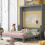 Grand lit escamotable avec tablette-923566267