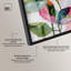 «Vibrant Leaves II Shadowbox Print», art mural palmier rose par Art Remedy, cadre noir, 31 x 46-1908489345-1908489349