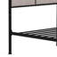 Base de lit simple tapissier en lin avec tête de lit et pied de lit en tissu-1829288209