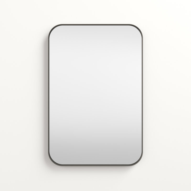 Weeksville Wall Mirror, 30" x 20", Bronze