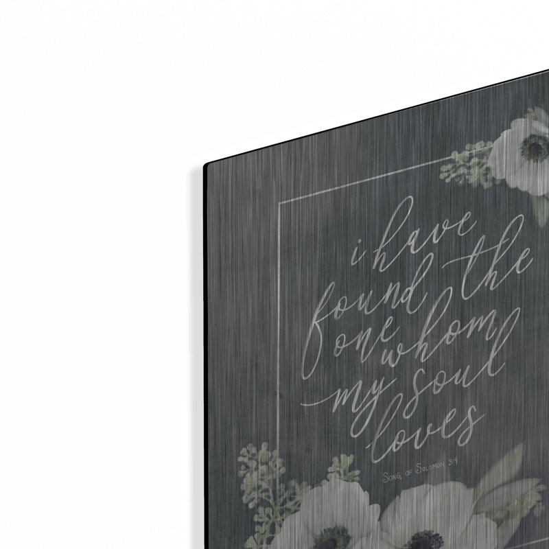 Art mural en métal luxueux «My Soul Loves» par House Fenway, 12 po x 16 po, H 16 po x l 12 po