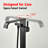 SUMERAIN High Flow Freestanding Tub Faucet with ICC-ES Certified, Waterfall Floor Mount Bathtub Filler with Hand Shower, Matte Black-120766977