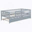 Lit de jour en bois avec couchette et garde-corps-657603964-657603966